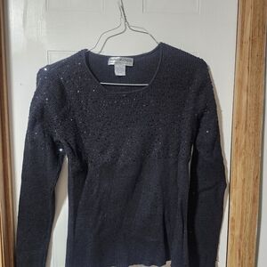 Lauren Michelle Black Crew Neck Sweater